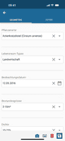 Einen Punkt mit definierten Werten setzen (Smartphone)